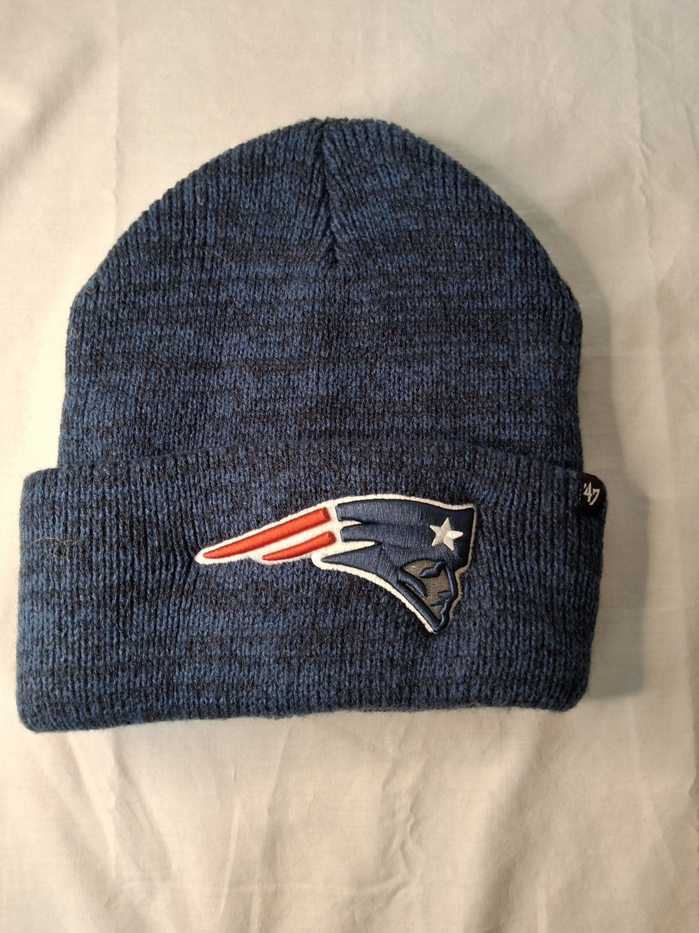 '47 Brand New England Patriots Navy Cuffed Knit Beanie‎